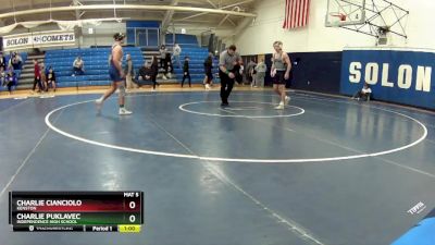 144 lbs Cons. Round 3 - Charlie Puklavec, Independence High School vs Charlie Cianciolo, Kenston