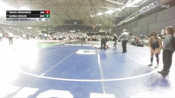 Girls 3A 140 lbs Cons. Round 3 - Alissa Avalos, Sageview (Girls) vs Venus Hernandez, Lynnwood (Girls)