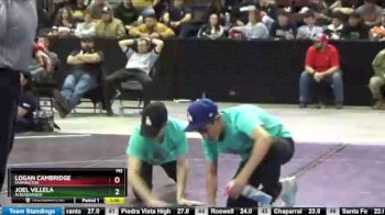 5A 152 lbs Semifinal - Joel Villela, Albuquerque vs Logan Cambridge, Farmington