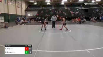 126 lbs Prelims - Kaden Kral, CIWC vs Quintin Brown, GI Grapplers Purple