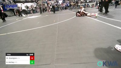 74 lbs Rr Rnd 4 - Millicent Goodgion, Chandler Takedown Club vs Avery Ashley, Hinton Takedown Club