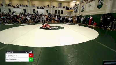 126 lbs Round Of 16 - Nicholas Crespo, New Bedford vs Matthew Fernandes, Bridgewater-Raynham