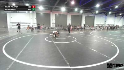 87 lbs Rr Rnd 1 - Julian Palafox, Southwest Stallions WC vs Matai James, Manu WC