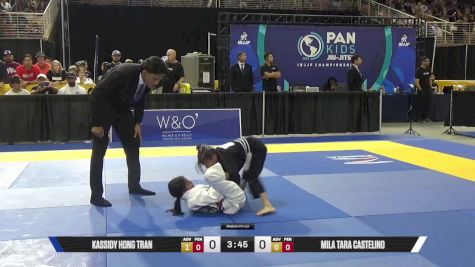 Mila Tara Castelino vs Kassidy Hong Tran 2025 Pan Kids Jiu-Jitsu IBJJF Championship