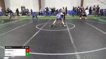 120 lbs 5th Place - Brian Clifford, Apex vs Ryan Willi, Byaa