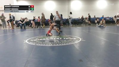 70 lbs 3rd Place - Bennett Dawson, OK vs Johnny Messina, NJ