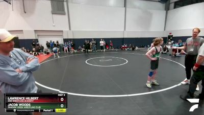 100 lbs Cons. Round 3 - Lawrence Hilbert, ONE Wrestling Academy vs Jacob Woods, Shadow Creek Wrestling Club