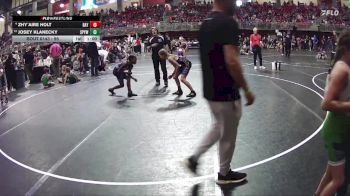 95 lbs Quarterfinal - Josey Klanecky, St Paul Youth Wrestling vs Zhy`Aire Holt, Nebraska Wrestling Academy