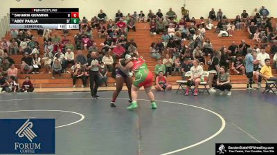 Girls-235 lbs Semifinal - Abby Paglia, Clarke`s Dream Team vs Saharia Quamina, Wilson`s Wildcats