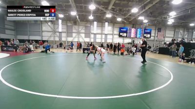 72 kg Champ. Rd Of 32 - Hailee Crosland, Wildcat Elite Wrestling Club vs Girett Perez-Espitia, Reality Sports