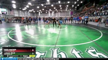 85 lbs Quarterfinal - Lanaia Selig, Mat Demon WC vs Maya Naicker, Bonners Ferry WC