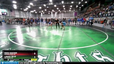 85 lbs Quarterfinal - Lanaia Selig, Mat Demon WC vs Maya Naicker, Bonners Ferry WC