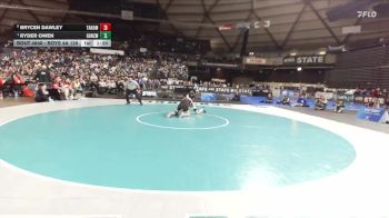 Boys 4A 126 lbs 1st Place Match - Ryder Owen, Gonzaga Prep vs Brycen Dawley, Tahoma