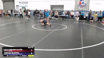 108 lbs Quarterfinal - Adriana Blanton, Juneau Youth Wrestling Club Inc. vs Lilly Carlson-Slater, Mat-Su Matmen