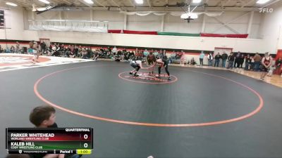 110-115 lbs Quarterfinal - Kaleb Hill, Cody Wrestling Club vs Parker Whitehead, Worland Wrestling Club