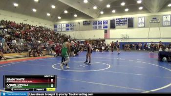 138 lbs Champ. Round 1 - Brady White, Murrieta Valley High School vs Aaron Ramirez, Team Jackrabbits