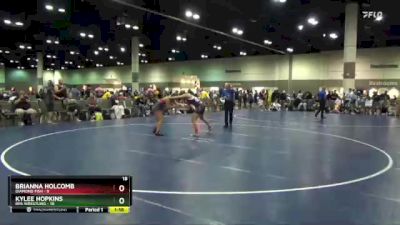 130 lbs Placement Matches (16 Team) - Brianna Holcomb, Diamond Fish vs Kylee Hopkins, RPA Wrestling