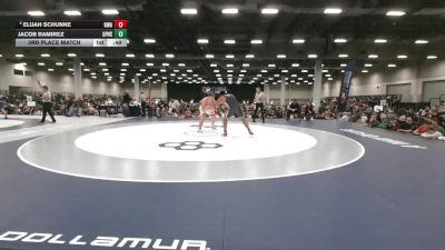 285 lbs 3rd Place Match - JACOB RAMIREZ, Grand Prairie High School Wrestling vs Elijah Schunke, Heartland Wrestling Academy