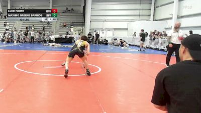 120 lbs Rr Rnd 2 - Luke Foote, Vougars Wrestling - HSB vs Maximo Greene Barrios, MetroWest United Young Bucks - HSB