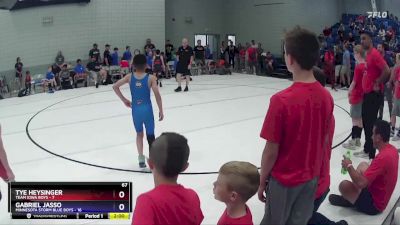 67 lbs Round 2 (6 Team) - Tye Heysinger, Team Iowa Boys vs Gabriel Jasso, Minnesota Storm Blue Boys