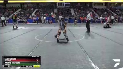 105 lbs Cons. Round 1 - Luke Jones, Pittsburg vs Andre Watson, Andover