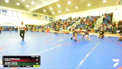 157 lbs Cons. Round 5 - Izak Barragan, Imperial vs Henry Egami, Peterson Grapplers