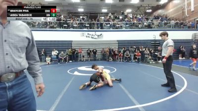 76 lbs Quarterfinal - Aisea Tabakece, Sublime Wrestling Academy vs Braycen Piva, Challis Blackheart Wrestling Club