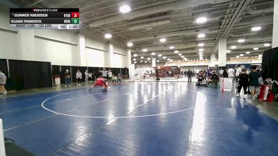 132 lbs Quarters - Gunner Knudsen, Utah vs Elijah Paddock, Nevada