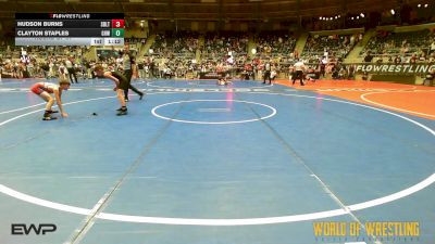 73 lbs Round Of 64 - Hudson Burns, Sebolt Wrestling Academy vs Clayton Staples, Greater Heights Wrestling