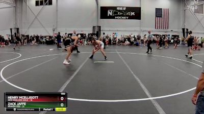 150 lbs Placement (4 Team) - Henry McElligott, New England Gold vs Zack Jaffe, Kraken Red