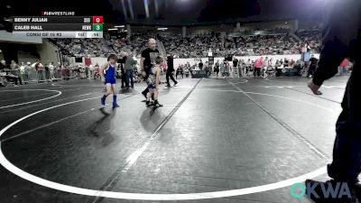 60 lbs Consi Of 16 #2 - Benny Julian, SEO Wrestling Club vs Caleb Hall, Newkirk Takedown Club