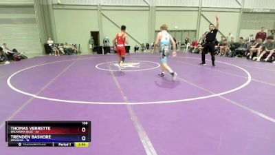 138 lbs 2nd Place Match (16 Team) - Thomas Verrette, Oklahoma Blue vs Trenden Bashore, Michigan