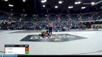 120 lbs Champ. Round 1 - Cayden Poole, Clinton vs Connor Schultz, Lincoln-way East