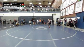 107 lbs 3rd Place Match - Maryauna Cervantes, Grizzly Wrestling Club vs Susan Clark, Parma Wrestling