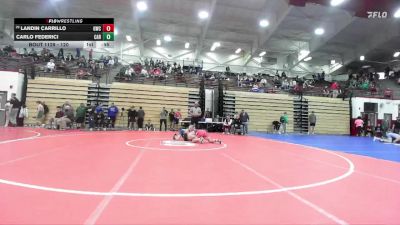 120 lbs Champ. Round 2 - Landin Carrillo, Goshen Wrestling Club vs Carlo Federici, Carmel