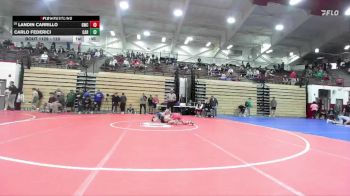 120 lbs Champ. Round 2 - Landin Carrillo, Goshen Wrestling Club vs Carlo Federici, Carmel