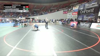 5A Boys 285 lbs Champ. Round 1 - Charles Trump, Ridgeview Boys vs Alexander Maurer, Canby Boys