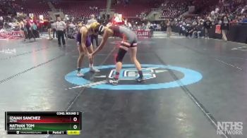 4A 152 lbs Cons. Round 2 - Nathan Tom, Kirtland Central vs Izaiah Sanchez, Aztec