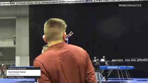 Kambreigh Baker - Individual Trampoline, Upsidedowners - 2021 USA Gymnastics Championships