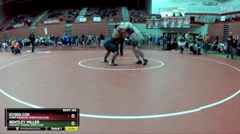 285 lbs Cons. Round 3 - Bentley Miller, Midwest Xtreme Wrestling vs Kysen Cox, Perry Meridian Wrestling Club