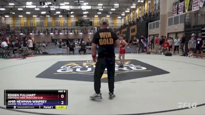 87 lbs Round 1 - Edisen Fullhart, Northeast Iowa Wrestling Club vs Amir Newman-Winfrey, Hammer Time Wrestling Academy