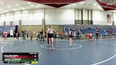 81-87 lbs Round 2 - Abigail Peterson, Big Game Wrestling Club vs Kali DeClercq, ISI Wrestling Club