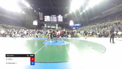 132 lbs Rnd Of 64 - Cameron Volz, Indiana vs Angel Serrano, Colorado