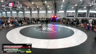 44 lbs 1st Place Match - Emerson Morales, Liberty Warriors Wrestling Club vs Jameson Baumgardner, El Paso Wildcats Wrestling Club