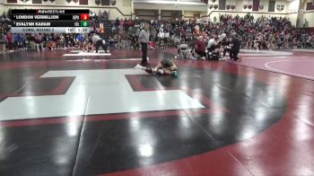 110 lbs Cons. Round 2 - Evalynn Karam, Iowa City Liberty vs London Vermillion, Southeast Polk