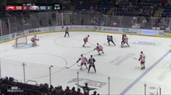 Levi Harper Fires One-Timer Off Of Nikita Klepov Pass