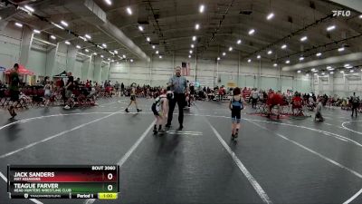 55 lbs Quarterfinal - Jack Sanders, Mat Assassins vs Teague Farver, Head Hunters Wrestling Club