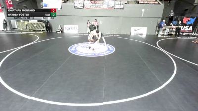 140 lbs Cons. Rd Of 16 - Jonathan Montano vs Hayden Foster, Yuba Sutter Combat Wrestling Club