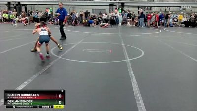 52 lbs Round 1 (4 Team) - Deklan Bender, Mat Warriors Green vs Beacon Burroughs, All I See Is Gold Academy