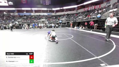 103.6 lbs Semifinal - Emma Gutierrez, Manzano Monarch Wrestling vs Ava Hansen, Nixa High School